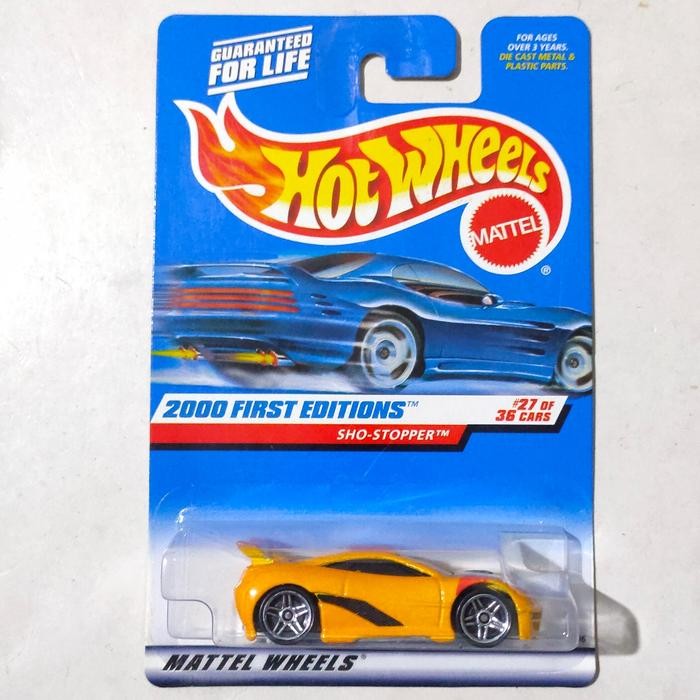 TR99 Hotwheels Hot Wheels Sho Stopper kuning 2000 First Editions rare