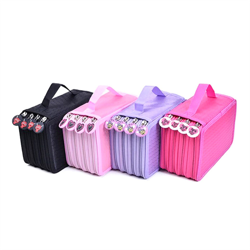 

72 Holes Four Layers Pencil Case Large Capacity Kawaii Pen Storage Bag Korean Stationery Back To School Office Supplies