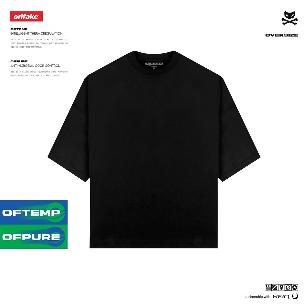 ORIFAKE- T-Shirt Oversize Plain Oftech