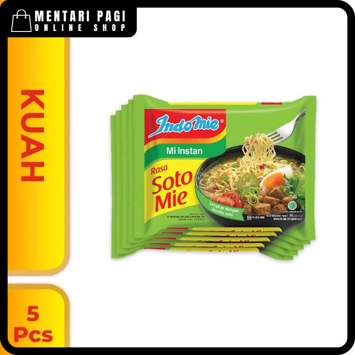 

5 Pcs - Indomie Kuah Soto Mie
