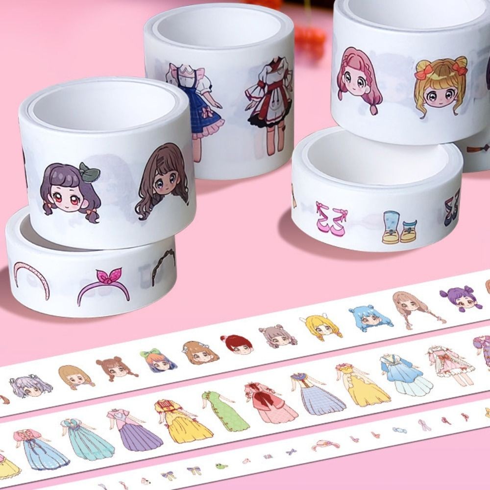 

Cute Princess Dress up Sticker Girl Handmade Account Stickers Decoration Children's DIY Scrapbooking Sticker Material Set