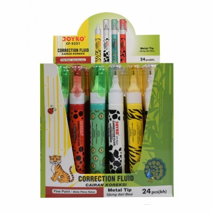 

[1 BOX / 24 PCS] Correction Fluid Cairan Koreksi Cair Joyko CF-S221