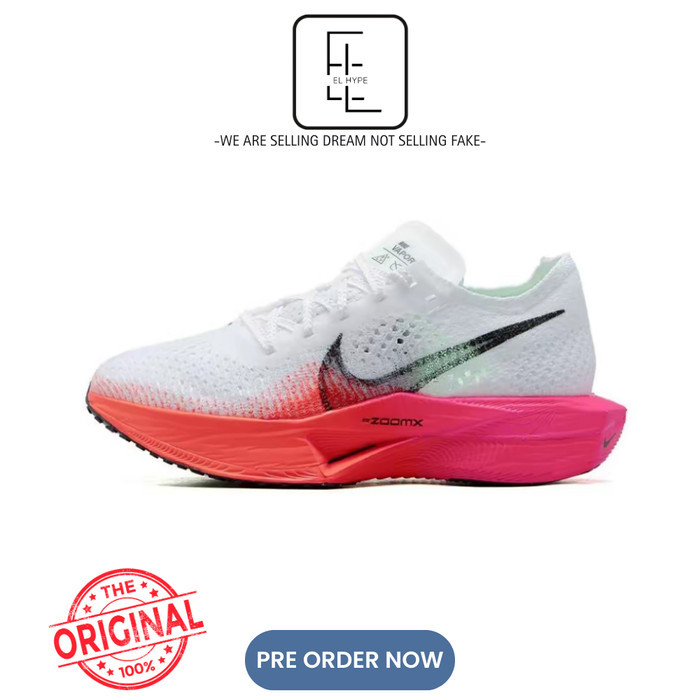 Nike ZoomX Vaporfly Next% 3 White Crimson Pink W (100% Original) HF4995-100