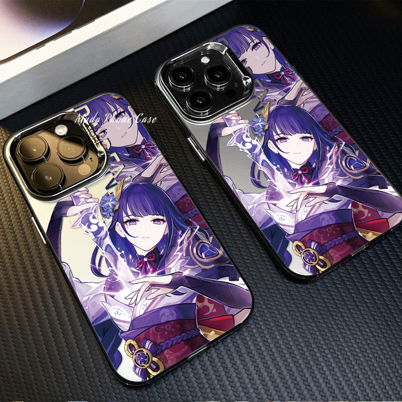 iPhone Casing Hp Genshin impact Raiden Shogun Case For iPhone 11 12 13 14 15 Pro Plus Max Case iPhon
