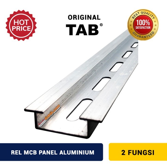 BY99 Rel MCB Panel Aluminium 2 fungsi (tebal 1.1mm) 1m