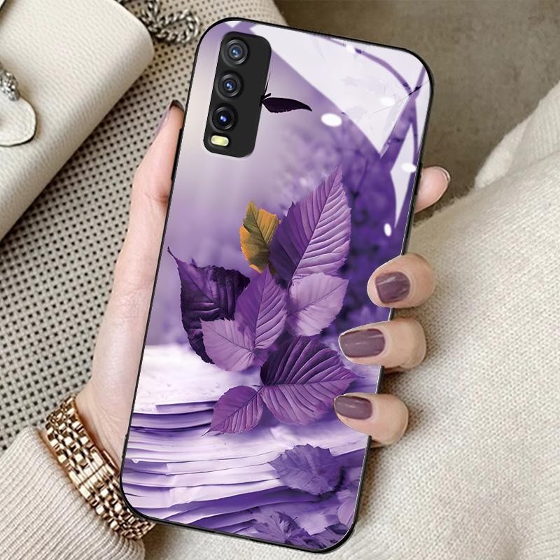 Softcase Kaca Casing For Vivo Y20 2020 2021 Y20a Y20i Y20t Y20s Y20g Y20sG Y21 Y21a Y21e Y21s Y21t Y