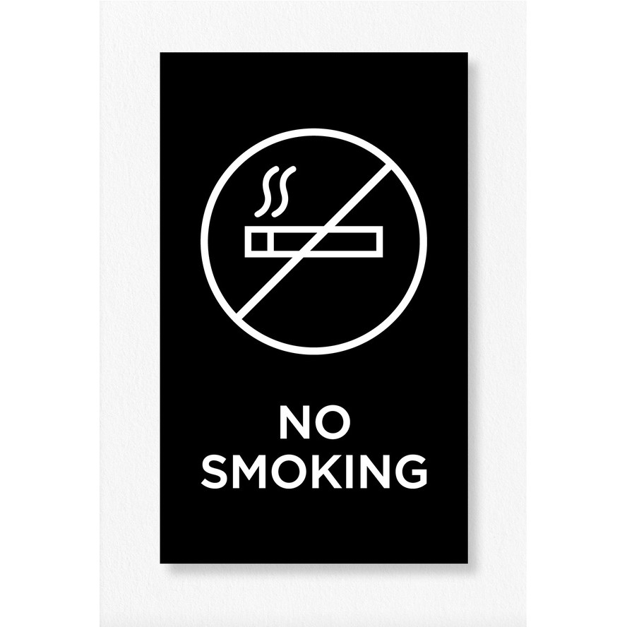 

No Smoking Label Akrilik Dilarang Merokok Tempel Signage Petunjuk Nama Ruangan Tanda Penanda Dinding Pintu Ruangan Acrylic Plat Aklirik Peringatan Larangan
