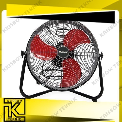 Krisbow - Kipas Angin Meja 45 Cm - Hitam/Merah
