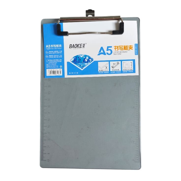 

BAOKE CLIPBOARD TRANSPARAN A5 PAPAN TULIS A5 PAPAN JALAN PAPAN UJIAN