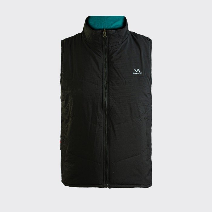 Savana Vest Windbreaker Rompi Bolak Balik - Koor - Green/DkGreen, M