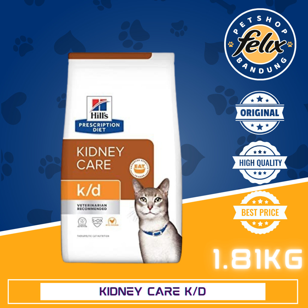 Science Diet Prescription k/d Kidney Care Feline Cat Kucing 1.81 KG