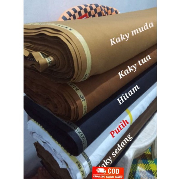 kain pemda khaki pns premium setelan baju dinas PEMDA PDH ASN PNS semi wool katun