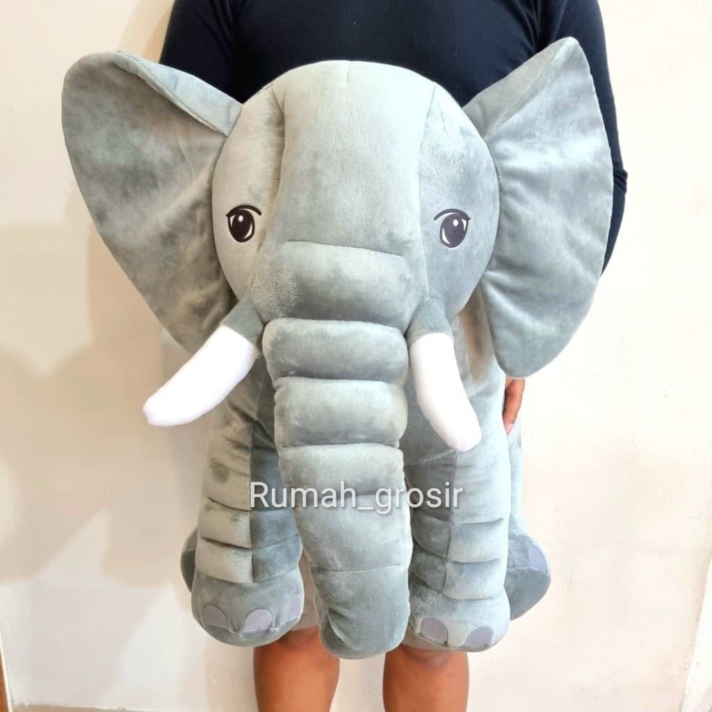 (My Shine Shop) Boneka Gajah Elephant Lucu Jumbo Boneka Gajah Lucu Jumbo
