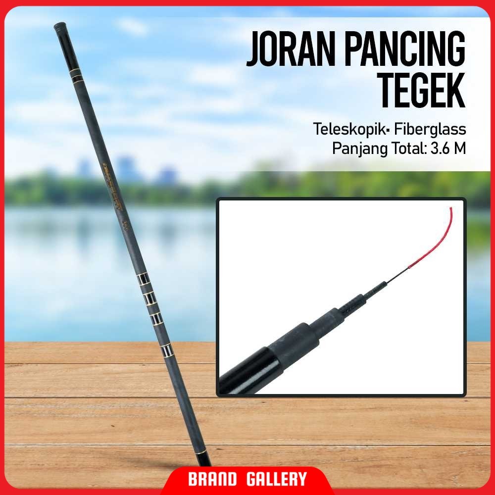 TaffSPORT Joran Pancing Tegek Fiberglass Fishing Rod - 360