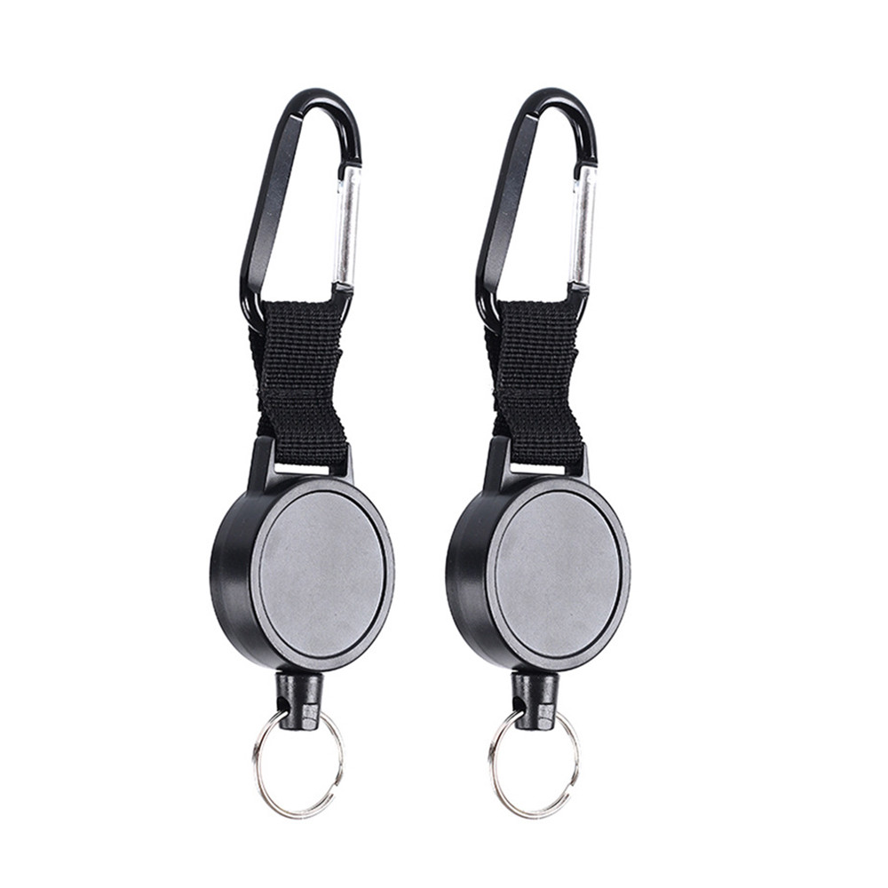 

Retractable Keychain Heavy Duty Badge Holder Reel with Multitool Carabiner Clip Key Ring with Steel Wire Supplies