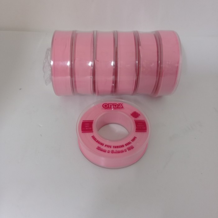 

SEAL TAPE warna merah ONDA PANJANG 15 M 1/2 INCH