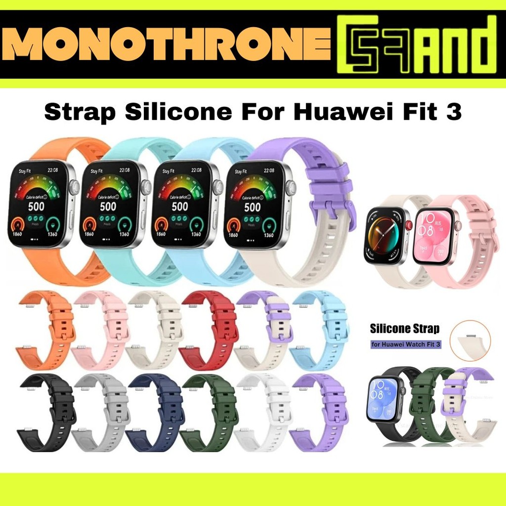 Strap Silicone Huawei Fit 3 Huawei Watch Fit 3 Silicon Strap