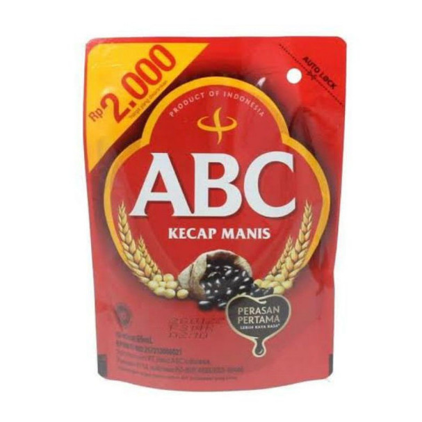 

ABC Kecap manis refill 2000 kemasan 62 gr