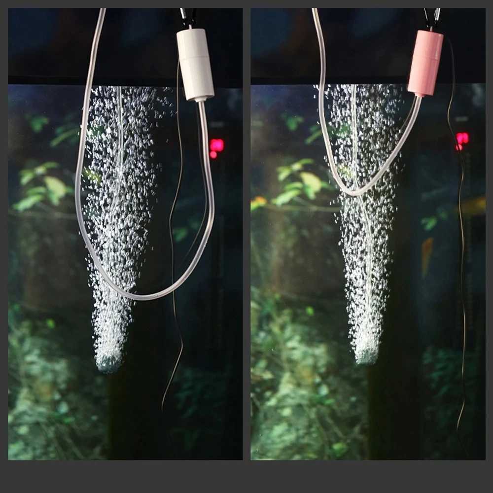 COD Oxygenator Aerator Alat Pembuat Gelembung Udara Oksigen Aquarium Ikan USB Port 1W Portable Taffw
