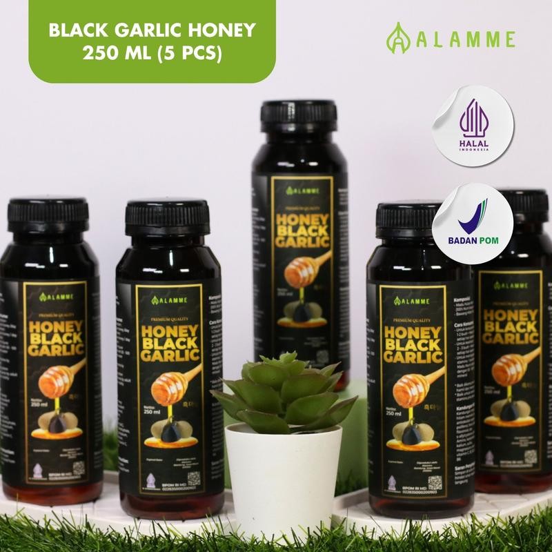 

Black Garlic Honey Madu Bawang Hitam Tunggal 250ml 5pcs Manis Asam Bebas gula