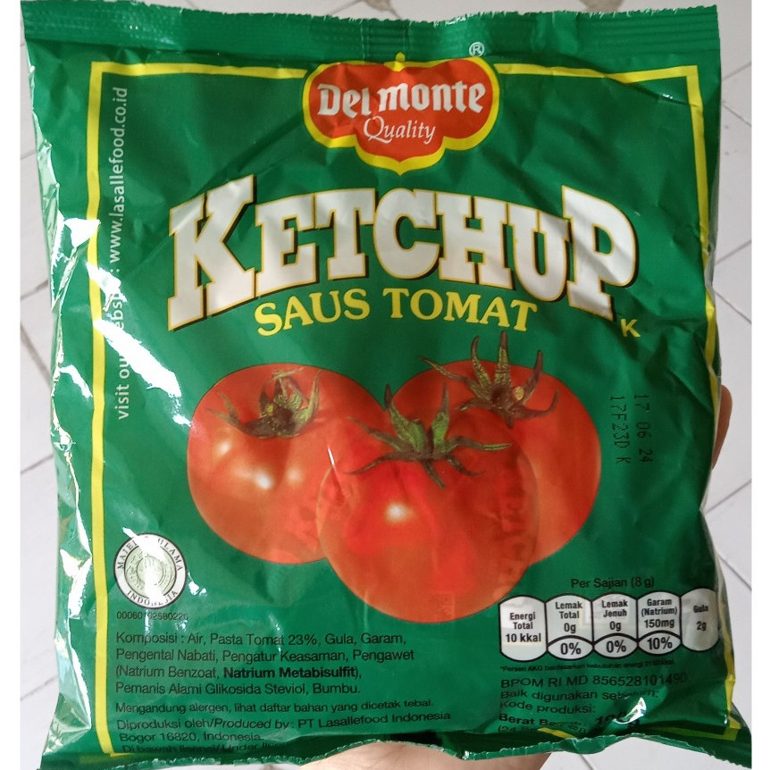 

Del Monte Saus Tomat Sachet 8gr - 24s