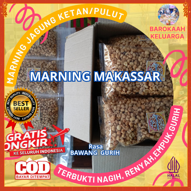 

MAKARONI JAGUNG MARNING KETAN/ CEMILAN MARNING JAGUNG SULTAN/ SNACK MARNING JAGUNG JAGUNG MILENIAL/ CEMILAN MARNING JAGUNG TERBUKTI SUPER DUPER EMPUK RENYAH SETENGAH KG KILOGRAM (500gr)