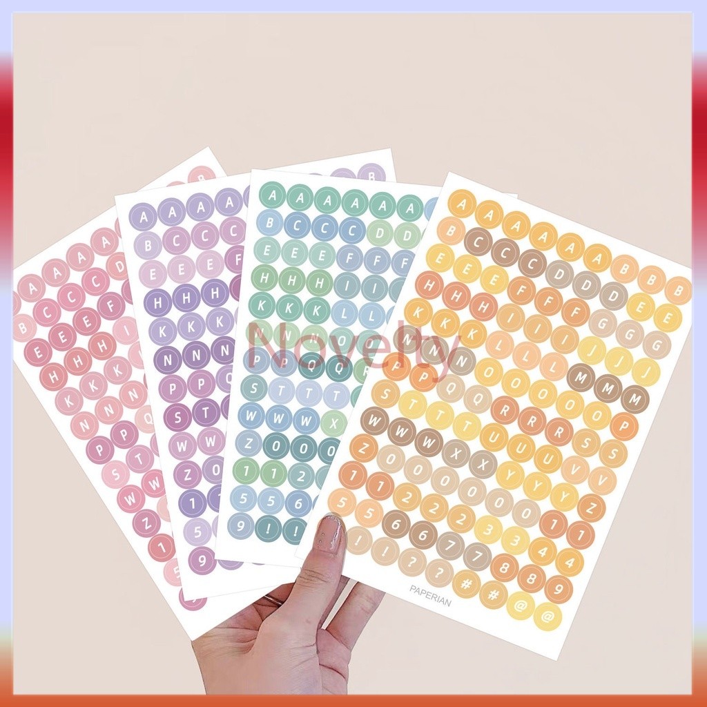 

Novelty Stiker surat warna Korea / stiker surat digital kreatif untuk buku pegangan