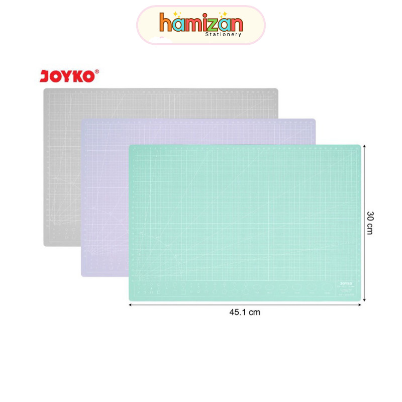 

Cutting Mat warna Pastel Ukuran A3 JOYKO Kuat, Anti Licin / Cutting Mat Alas Potong Joyko CM-A3 - Pastel Murah Berkualitas
