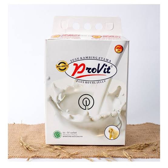 

SUSU KAMBING ETAWA PROVITERJE 1 BOX ISI 50 SACHET ORIGINAL KEMASA BARU