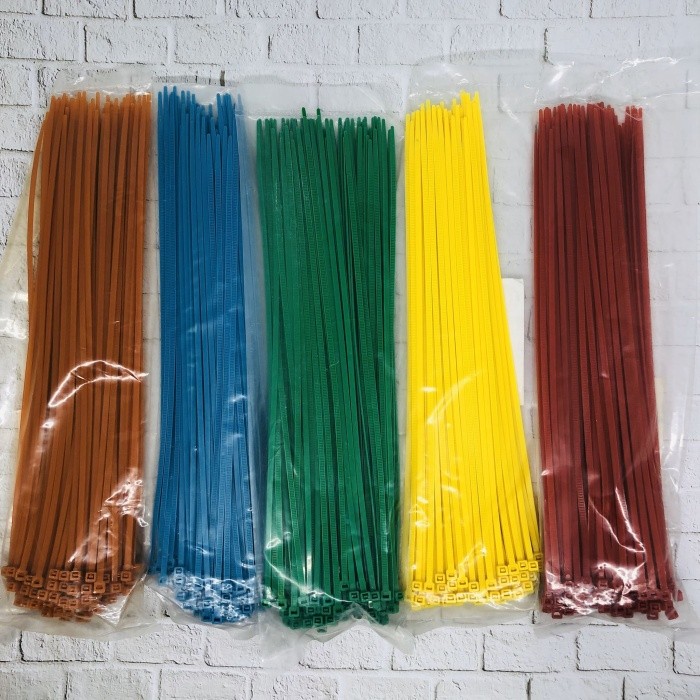 

⭐BISA COD⭐ HZ Cable Ties 3,6 x 300 mm Color/kabel tis/kabel tie Merah