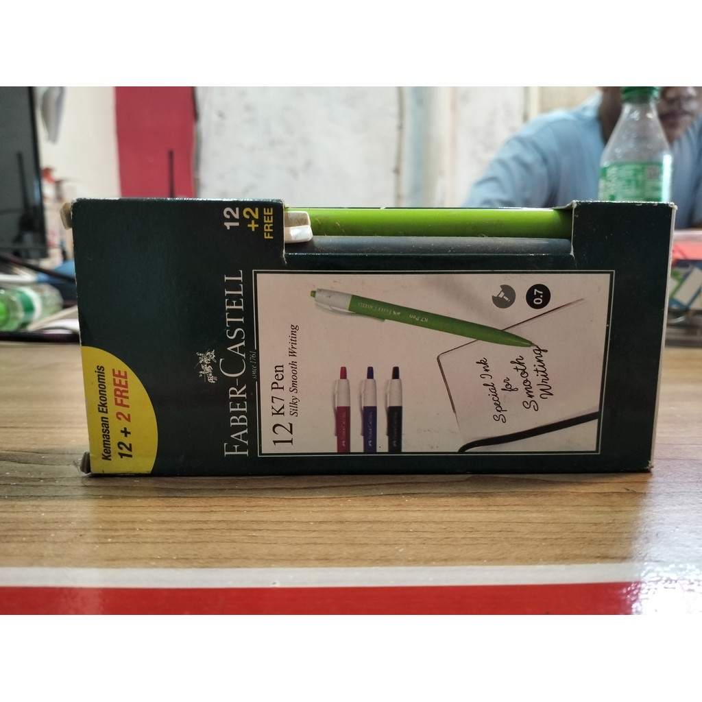

ballpen bollpoint pulpen faber castle K7 isi tinta warna hitam murah