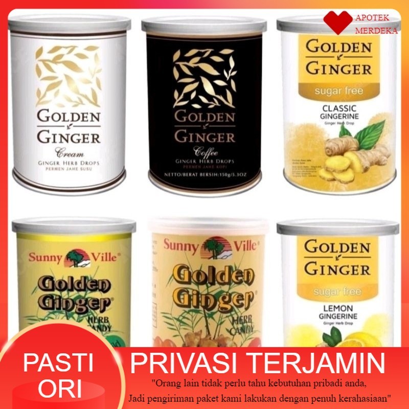 

Permen GOLDEN GINGER Kaleng Jahe Herbal 150gr