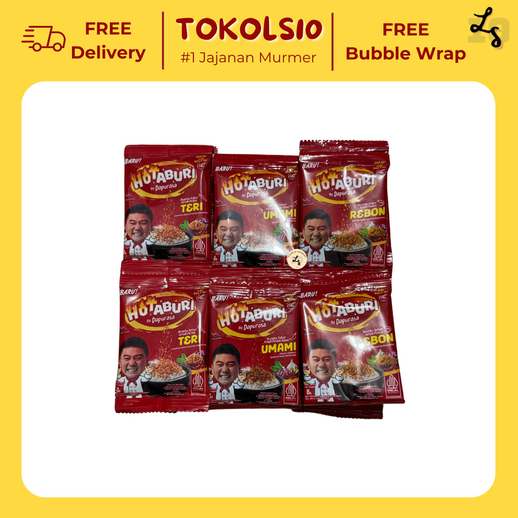 

Hotaburi by Dapurasa Bumbu Tabur Umami/BBQ/Teri/Rebon 1 Renceng isi 10 Sachets