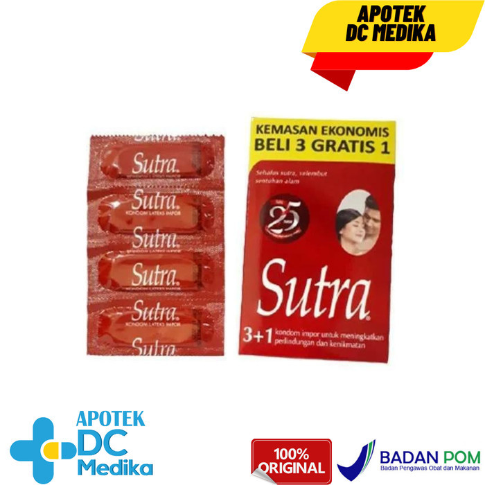 DCMSALE Kondom Sutra Merah isi 3 / Kondom / Kontrasepsi pria - Sutra Merah 3's