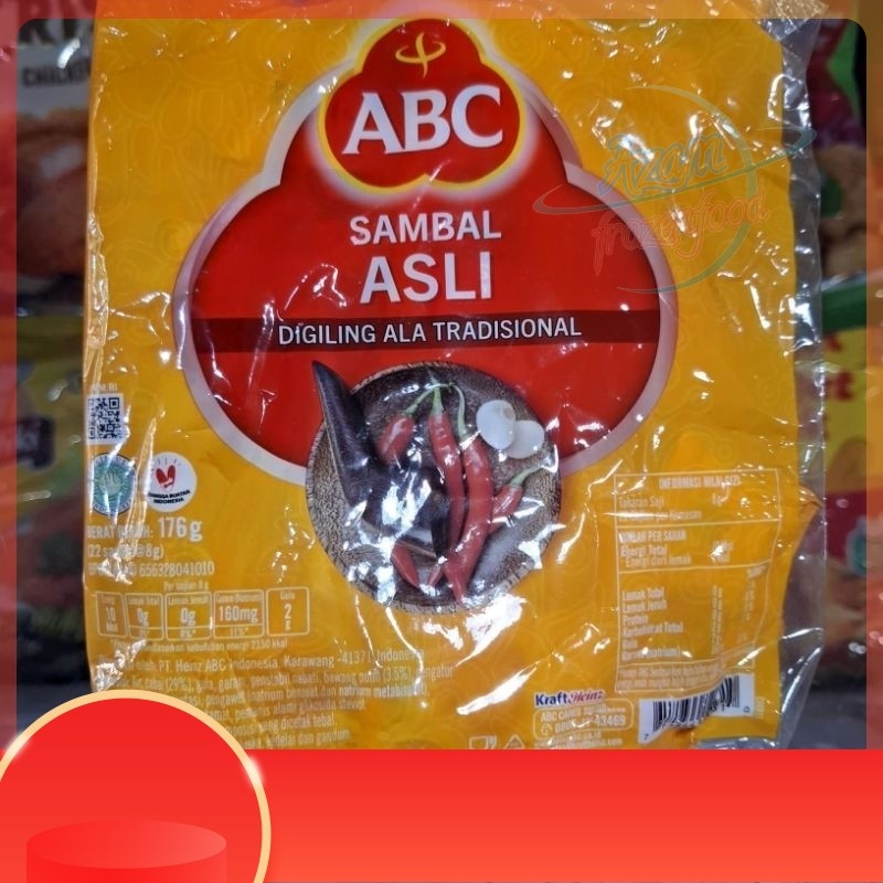 

Saus Sambal sacet Abc Delmonte Belibis 22x8gr