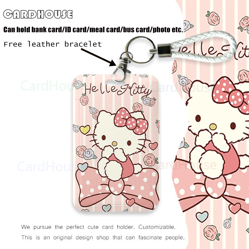 

( CardHouse ) ID CARD HOLDER Kartun HelloKitty LT100 KT kucing Tempat Kartu Photocard Photo Card KARTUN
