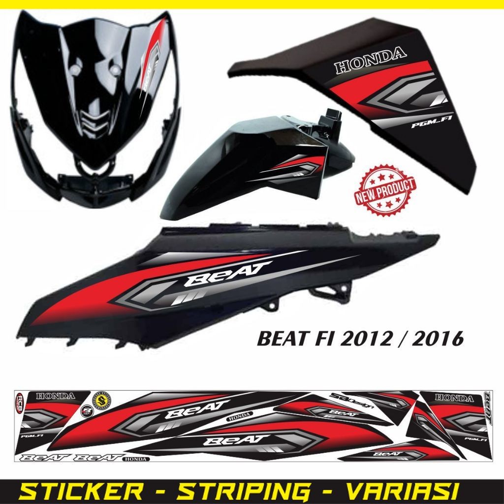 STIKER BEAT FI VARIASI / STRIPING BEAT 2013 VARIASI MOTOR
