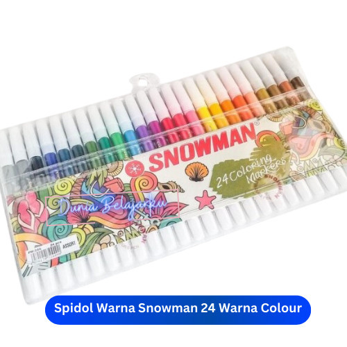 

[New Arrival] Spidol Warna Snowman 24 Warna Colour / Spidol Snowman Kecil Marker