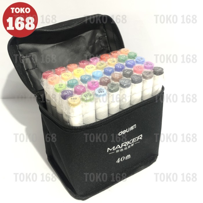 

[New Arrival] DELI Sketch Marker With Bag 40 Colors 70807-40 (SET)