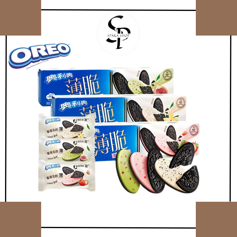 

OREO Thin Crispy Biscuit Import Premium Cookies Wafer Camilan Instant