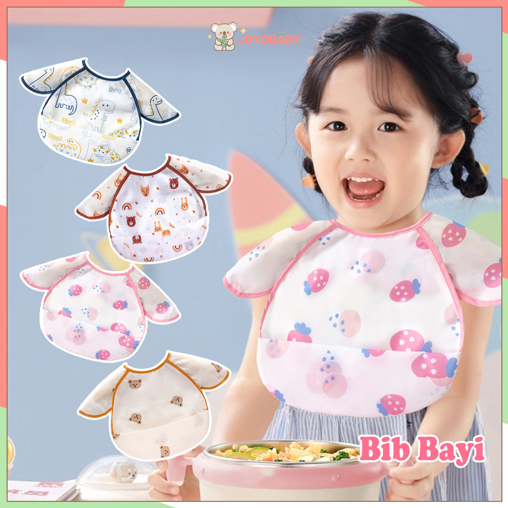 JOYOBABY Bib Celemek Baju Anak Bayi Celemek Makan Bayi Waterproof Baby Bib Lucu