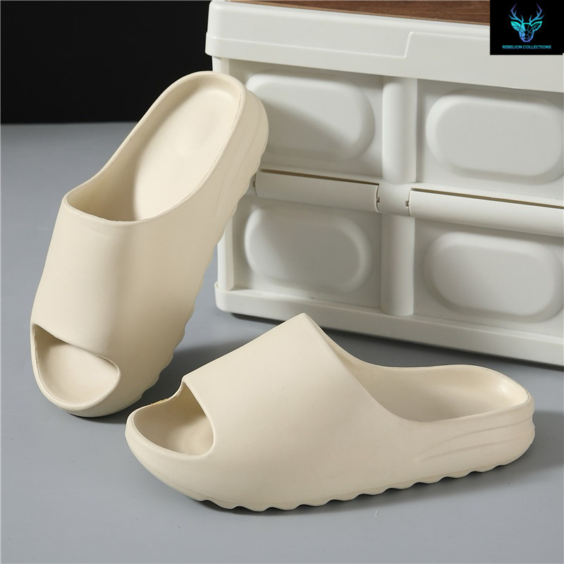 Sandal Wanita Terbaru Sandal Slop Kekinian Bahan Karet TEBAL EMPUK