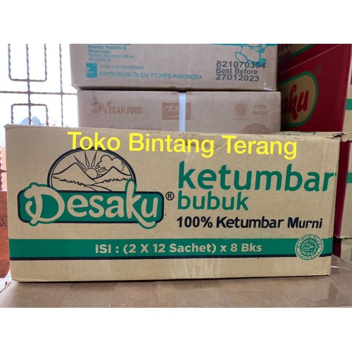 

KT Desaku Ketumbar Bubuk 15 gr x 192 sachet per 1 Dus/Karton (16 renceng)