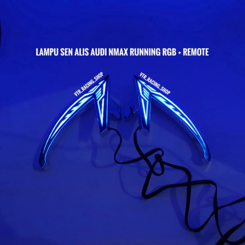 COD Lampu Sen Alis Audi Nmax RGB Running Plus Remote Control