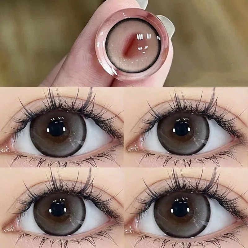 （COD）1 pasang lensa kontak warna diameter 14 MMlensa mata soflen soplen mata soflent softlensX2