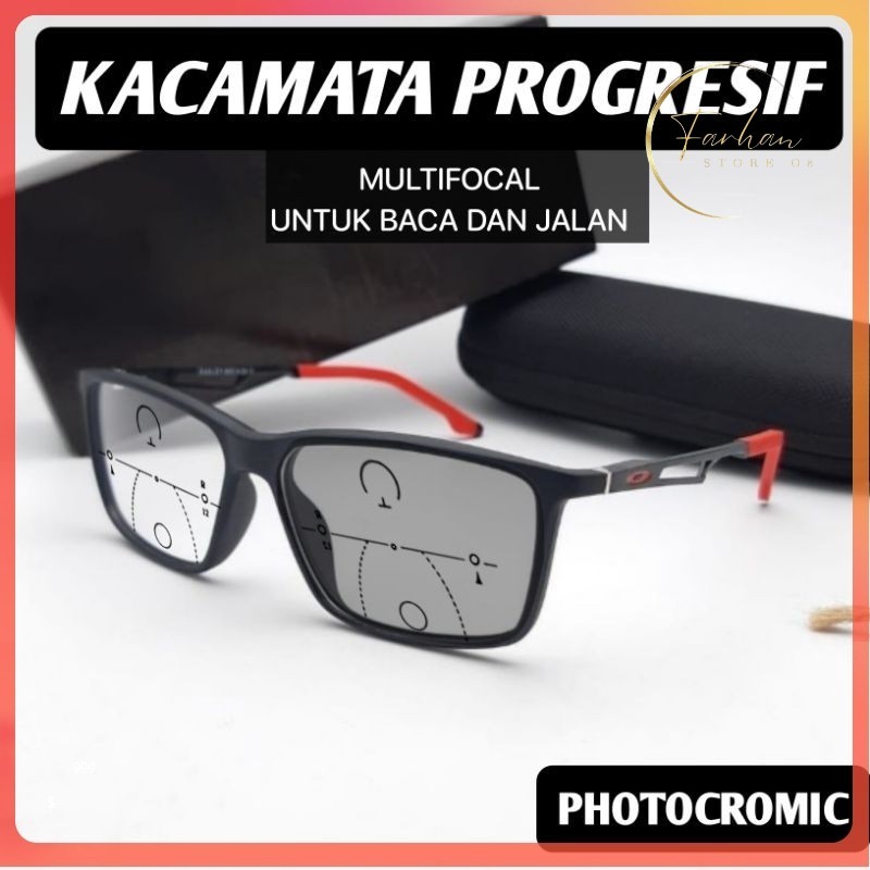 Kacamata Plus baca dan jalan Sport Progressive Photocromic - kacamata progresif Photocromic - Kacama