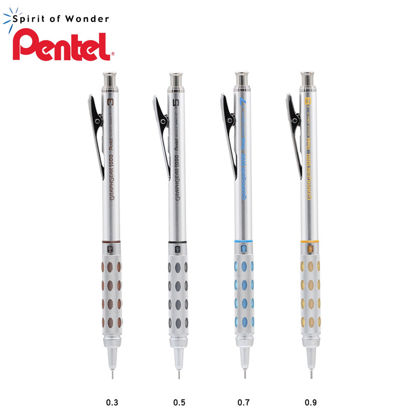 

1pcs Pentel GraphGear 1000 Drawing Mechanical Pencil Student Use Not Easy to Break Lead Mechanical Pencil 0.3 0.5 0.7 0.9mm