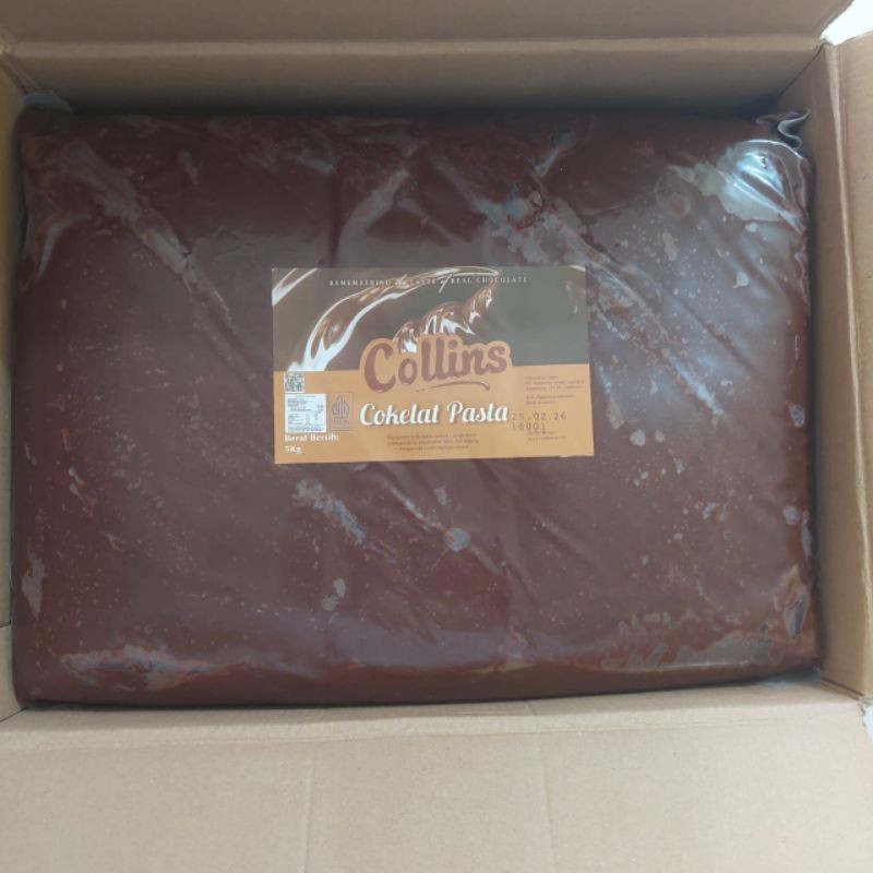 

QH SELAI CHOCOLATE FILLING COLLINS 5 KG / SELAI COKLAT COLLINS