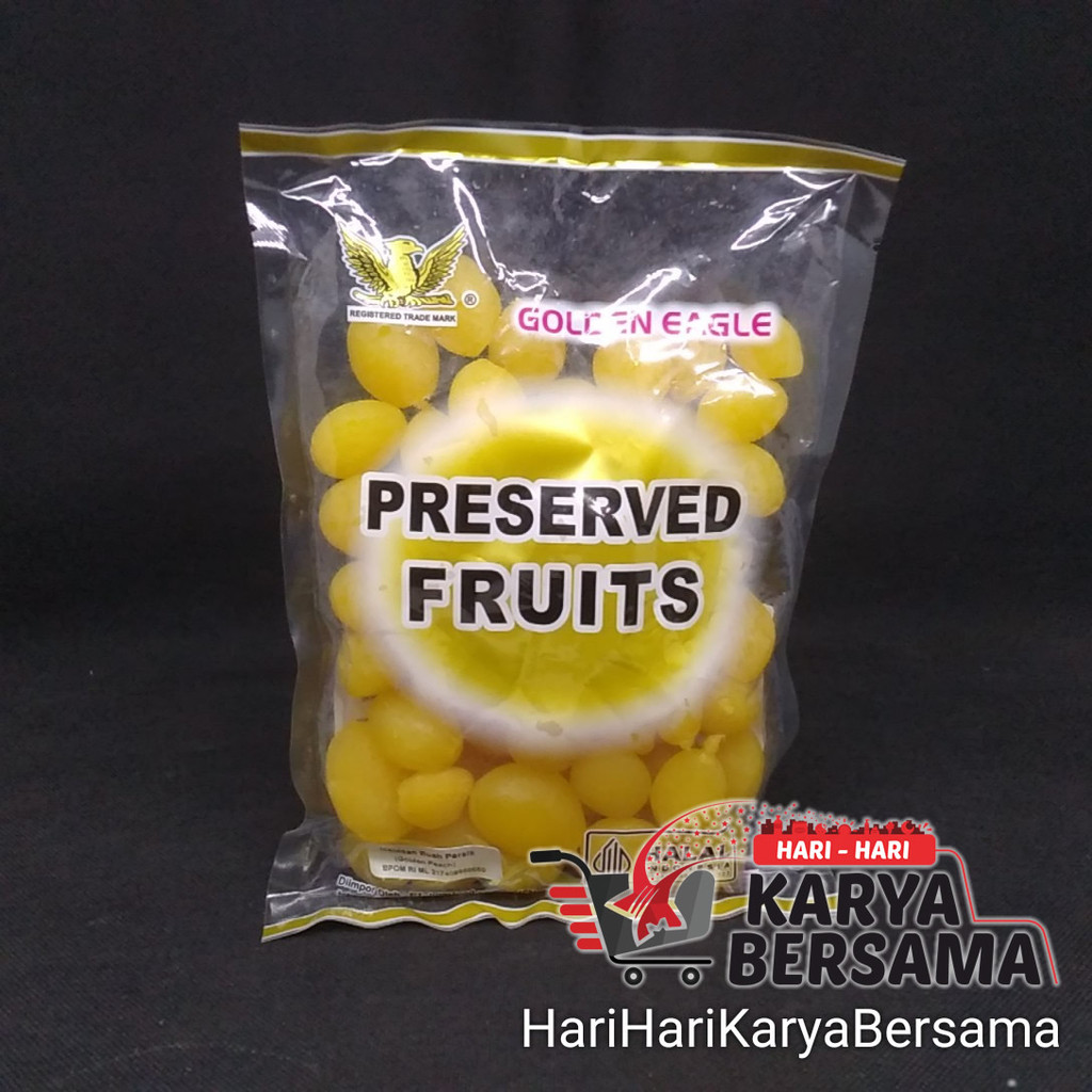 

MANISAN BUAH PERSIK GOLDEN EAGLE GOLDEN PEACH PRESERVED FRUITS 500GR
