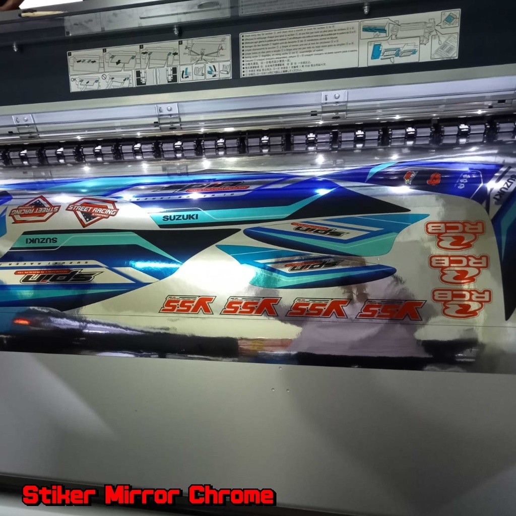 Striping Vega R Lama Hologram - Sticker Striping Hologram Vega R LAMA Motif Racing